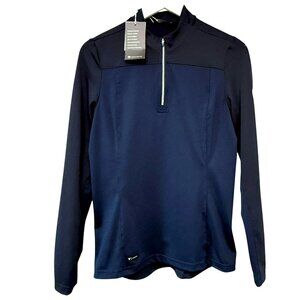 LEVELWEAR Golf 1/4 Zip Small Pullover Womens Navy Blue Bear Mountain NWT